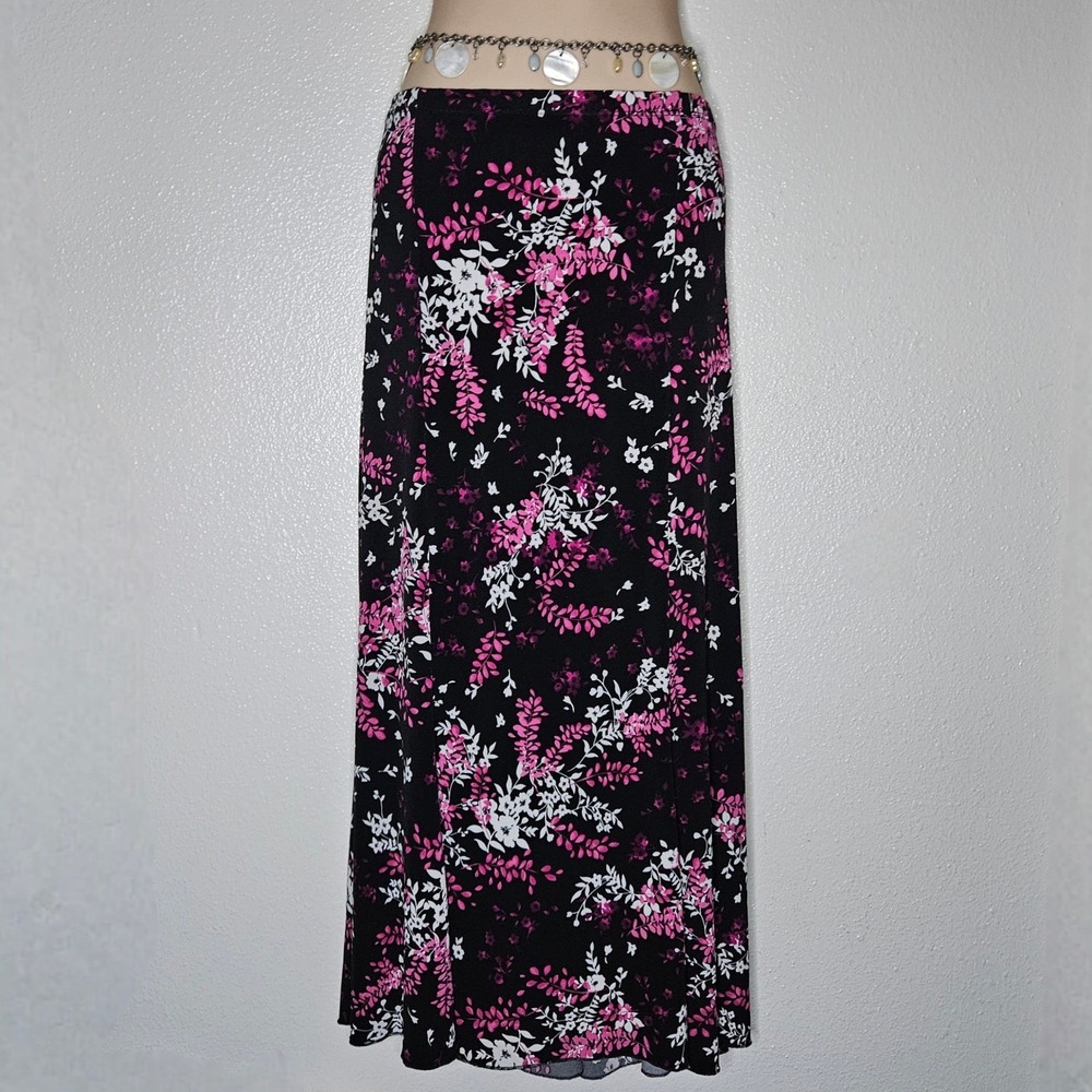 Briggs‎ New York Floral Maxi Skirt A-Line Stretch